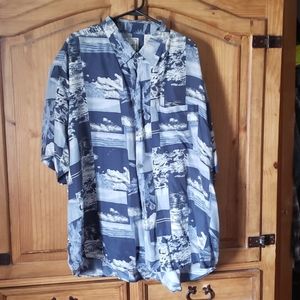Short sleeve Silk button down shirt